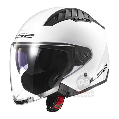 LS2 OF600 Copter White Gloss Helmet