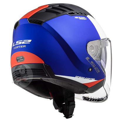 LS2 OF600 Copter Urbane Xanh dương đỏ