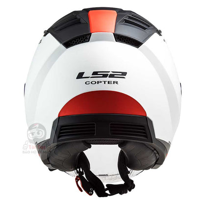 LS2 OF600 Copter Urbane Red Helmet