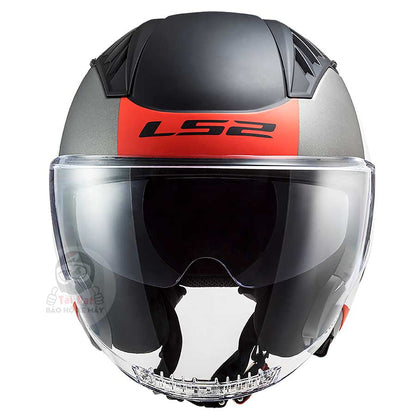 LS2 OF600 Copter Urbane Red Helmet