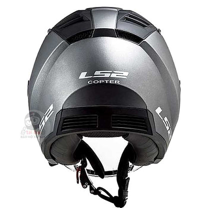 LS2 OF600 Copter Light Grey Helmet