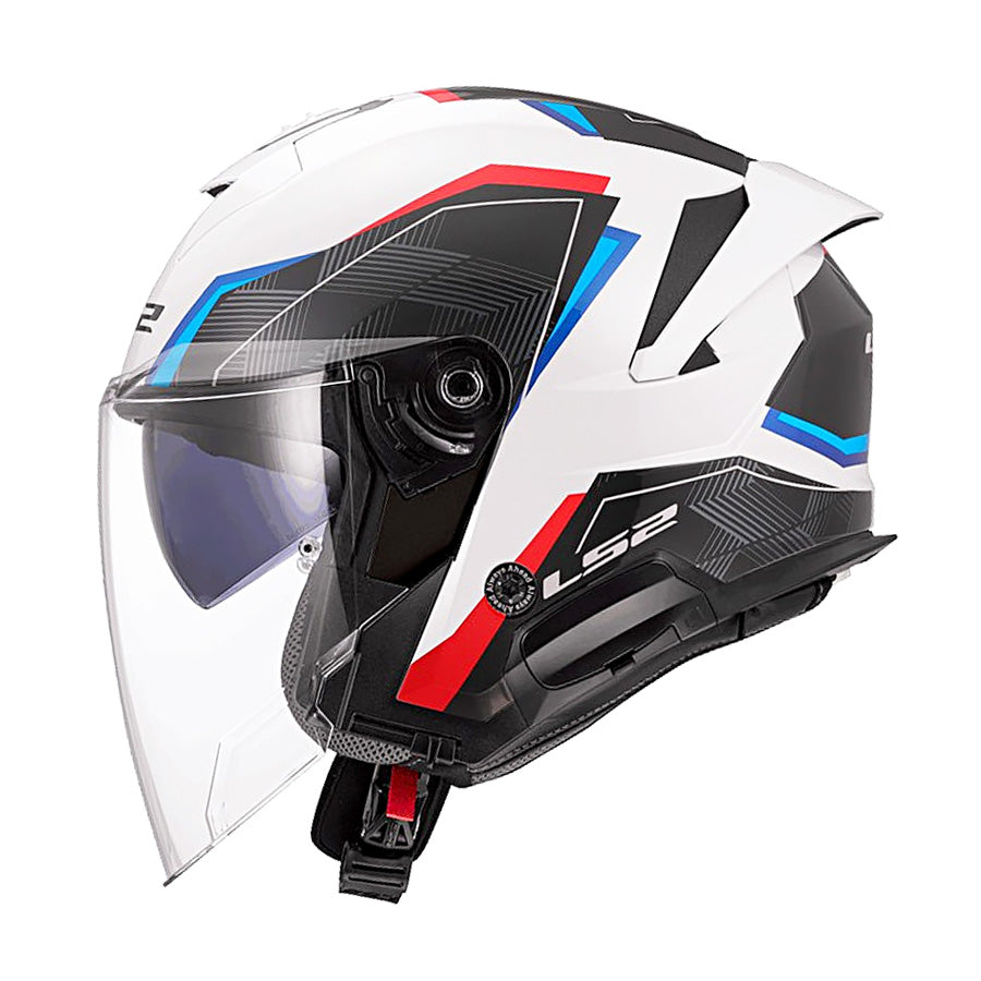 LS2 Verso II OF618 Air Trắng Xanh Đỏ