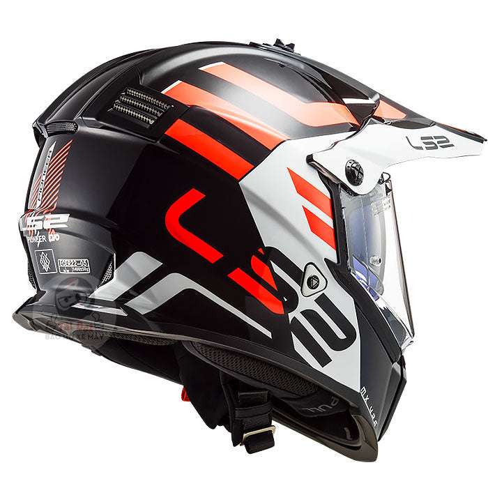LS2 Pioneer Adventurer BW MX436 Helmet