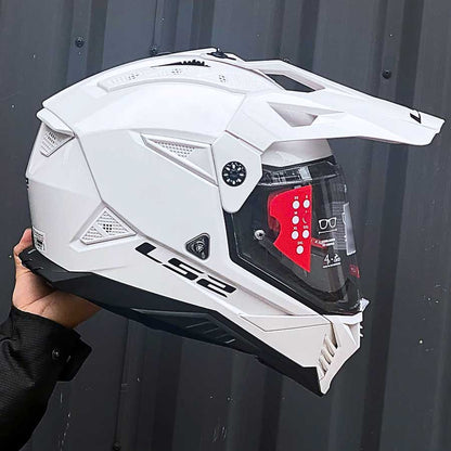 LS2 Pioneer II MX702 Trắng Bóng