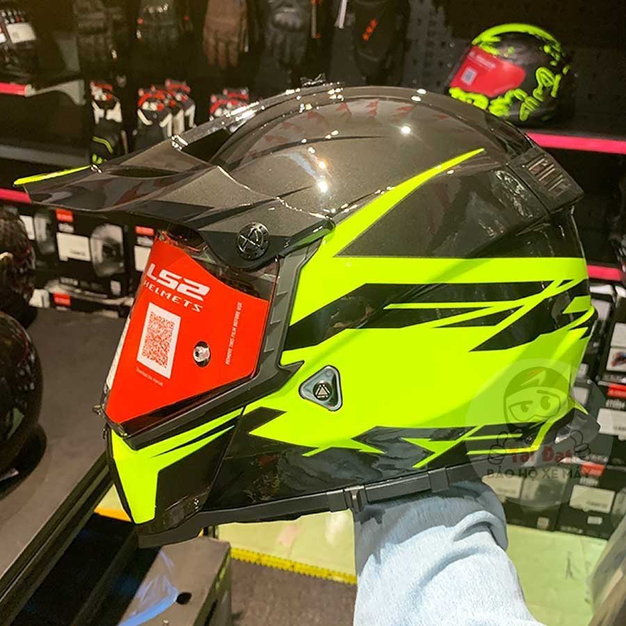 LS2 Pioneer Roar Black Yellow MX436 Helmet