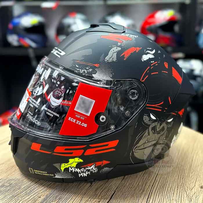 LS2 FF808 Stream II Angry Monkey Helmet