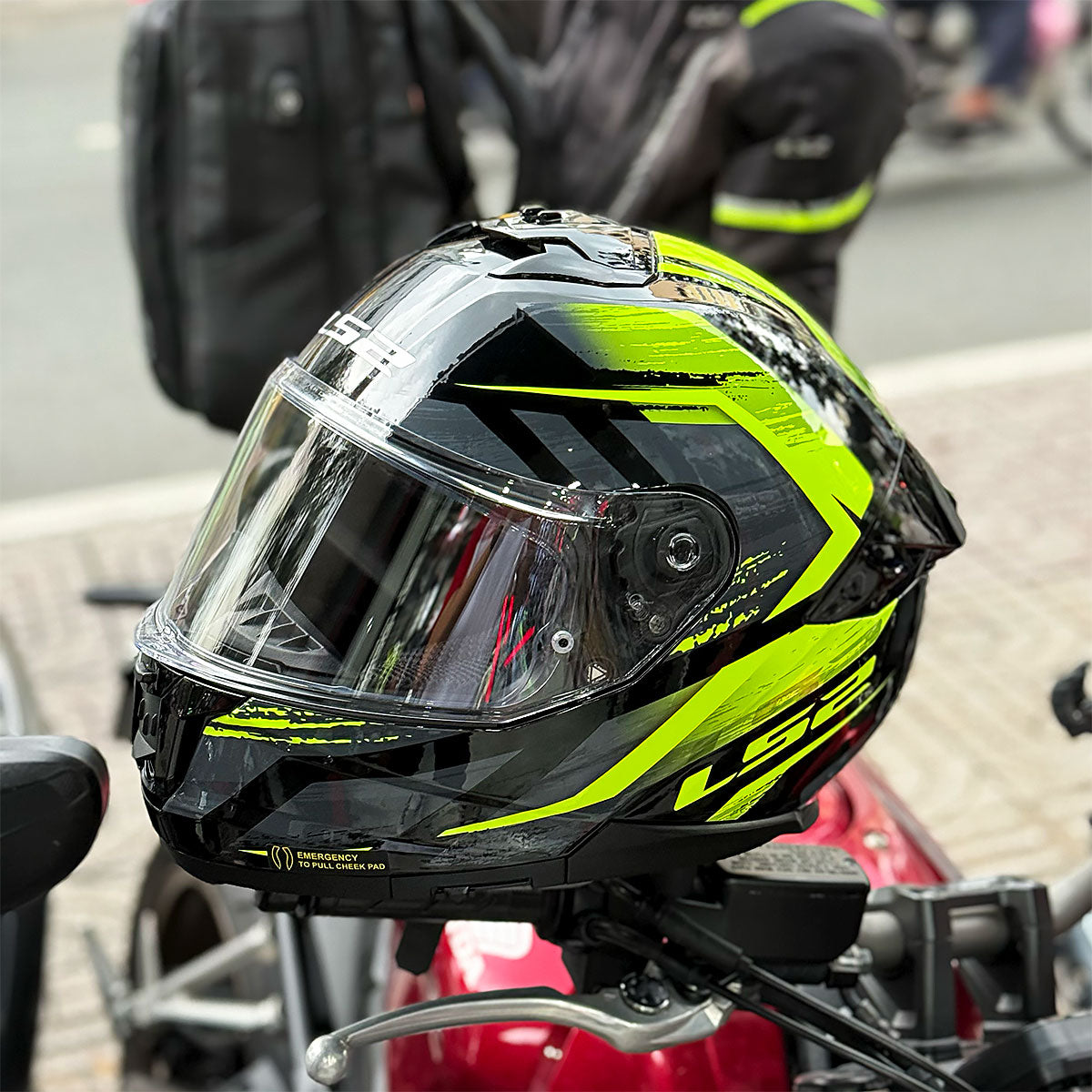 LS2 FF808 Stream II Fury Green Helmet