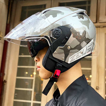 Mũ 3/4 Zeus 205 Camo xám