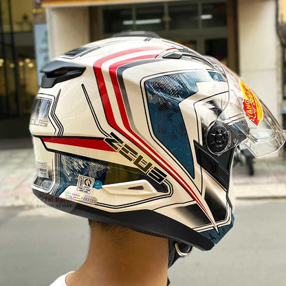 Zeus 613 AJ6 Trắng Xanh dương