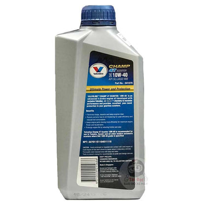 Dầu nhớt Valvoline Champ 4T 10W40 xe tay ga