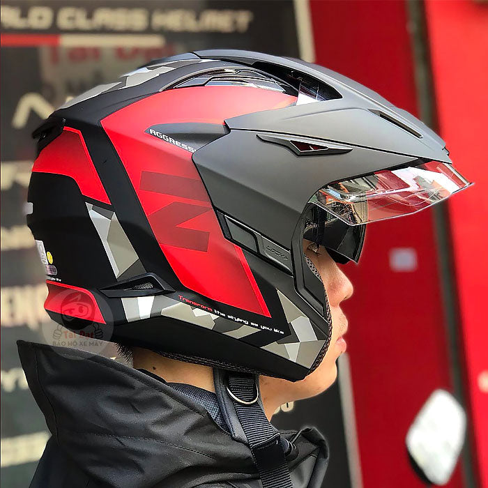 Zeus 613b Red Helmet