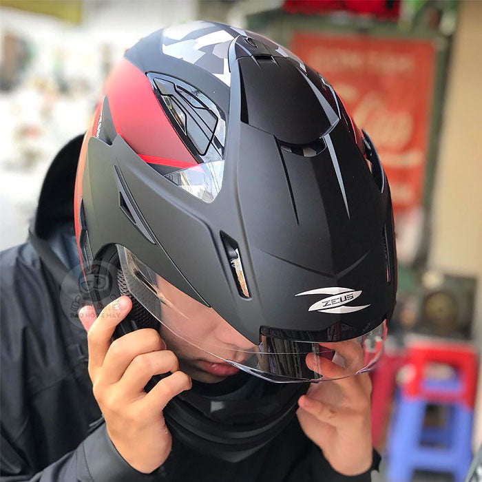 Zeus 613b Red Helmet