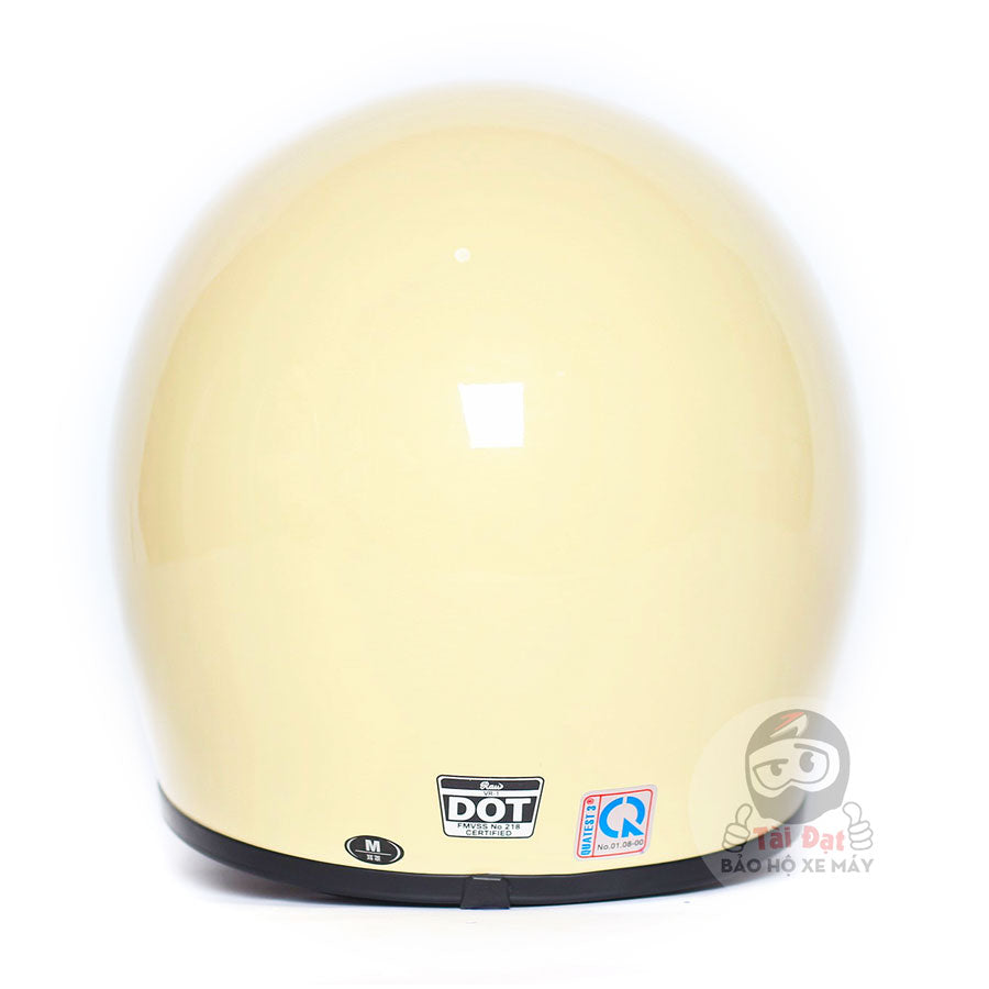 Nón fullface Classic RAW AMBER Vàng Kem