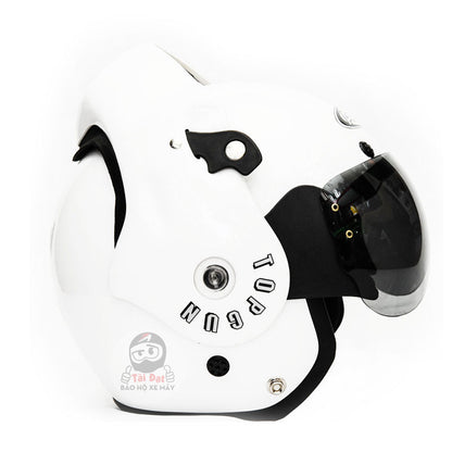 Mũ Avex Topgun Trắng bóng