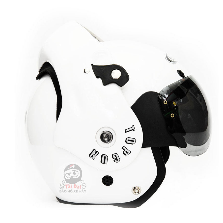 Mũ Avex Topgun Trắng bóng