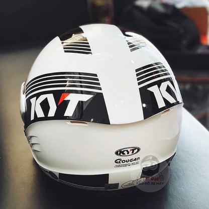 KYT Cougar Black White