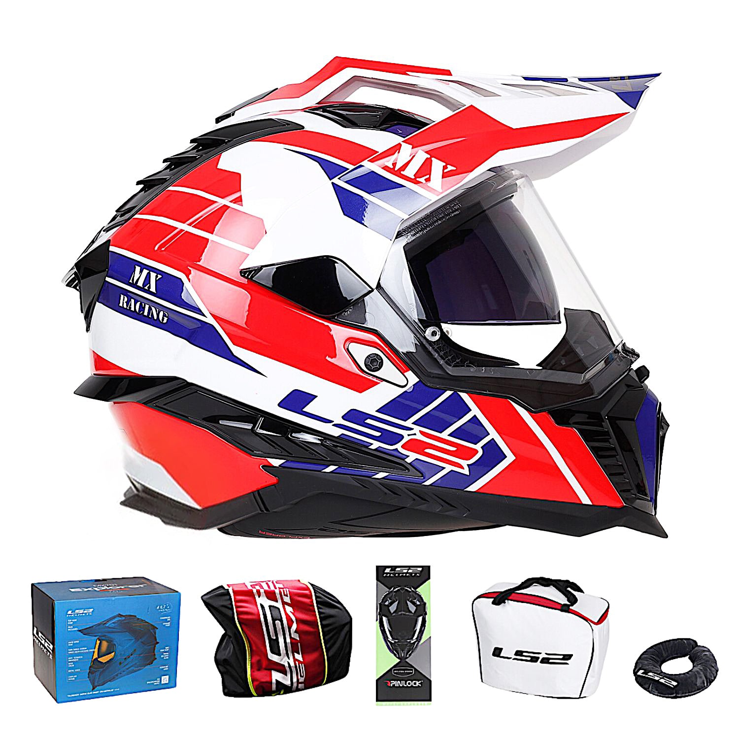 LS2 MX701 Explorer HPFC tem Atlantic Đỏ Xanh