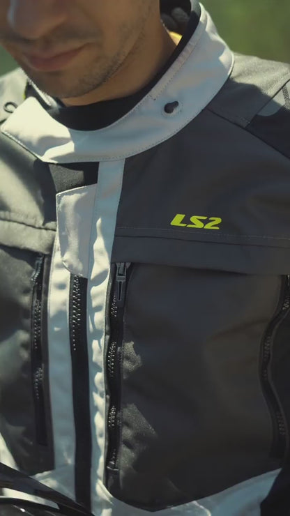 LS2 Drifter Of606 Jeans Xám xước