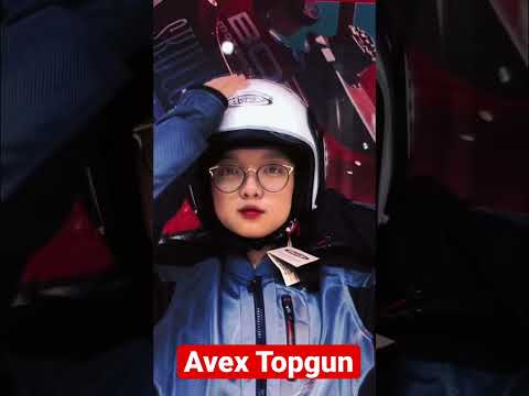 Tải video: Mũ Avex Topgun Trắng bóng