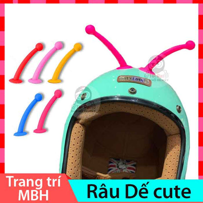 Râu dế cute trang trí mũ bảo hiểm