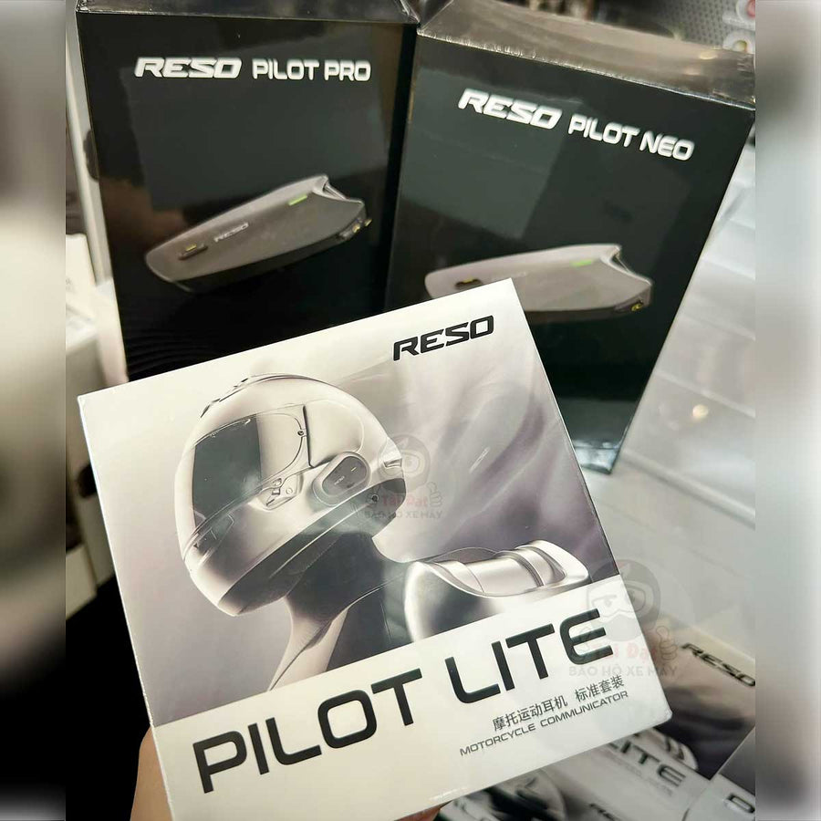 Reso Pilot Lite - Bộ Đàm Intercom Giá Rẻ, Pin Trâu, Gắn Nón, Mũ ...