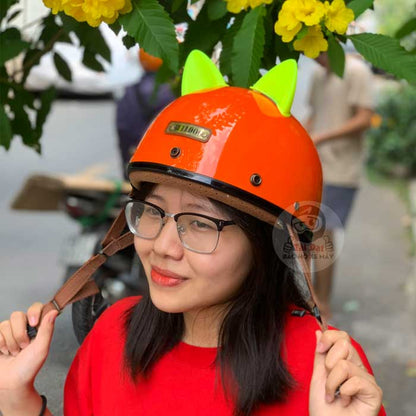 Tai mèo cute trang trí mũ bảo hiểm