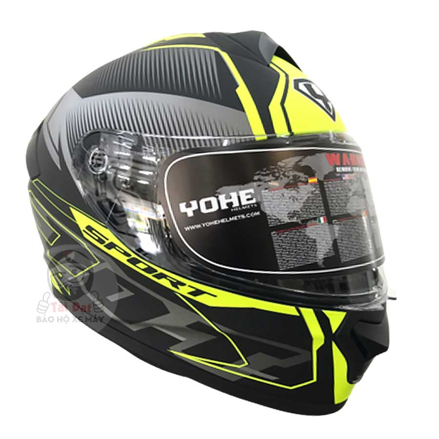 Fullface Yohe 977 Đen Vàng