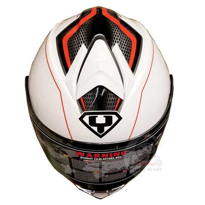 Fullface Yohe 977 Trắng Xanh Đỏ