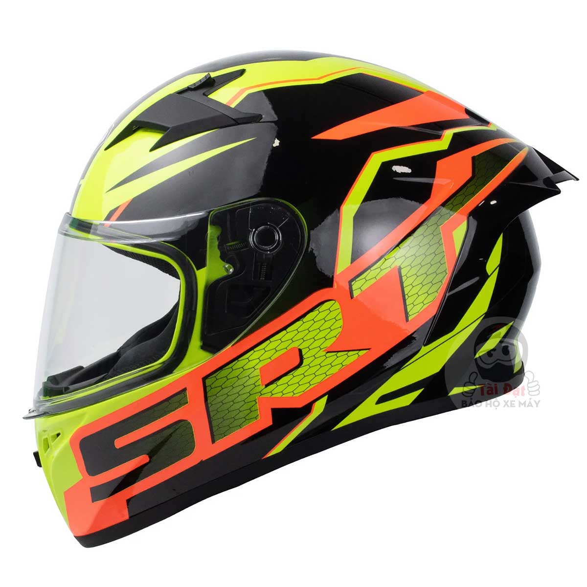 Mũ Fullface Yohe 978 Plus SRT Xanh Cam