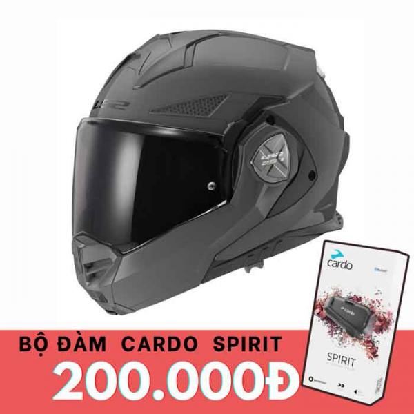 Mũ LS2 Advant X Xám Nardo - Mũ lật hàm LS2 FF901 đi phượt touring moto