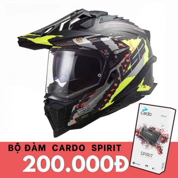 LS2 MX701 Explorer Carbon Extend HV Yellow Helmet