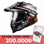 LS2 MX701 Carbon Explorer Carbon Edge Orange Helmet