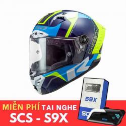 LS2 FF805 Thunder Carbon Racing 1 Xanh