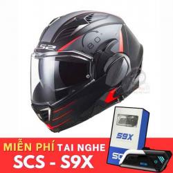 LS2 Valiant II Codex Black Red FF900 Helmet