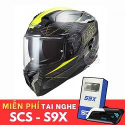 LS2 Challenger FF327 Carbon Fold Yellow Helmet