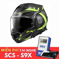 LS2 Advant X Carbon Future Yellow FF901 Helmet