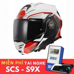 LS2 Advant X FF901 Metryk Red Helmet