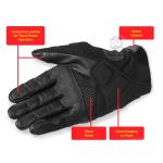 Komine Carbon GK-224 Mesh Gloves