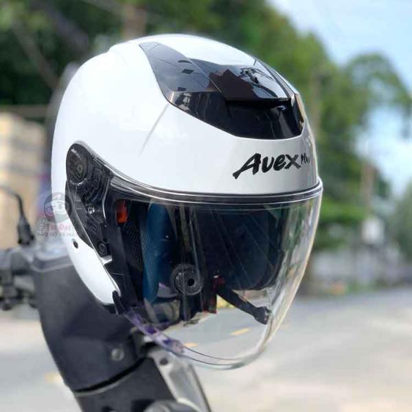Mũ Avex Plus X Speed có 2 kính | Mũ 3/4 giá rẻ, đi phượt