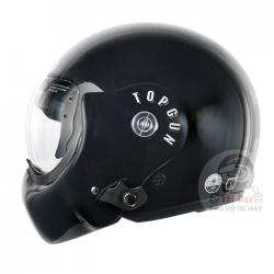 Avex Topgun Black Glossy Helmet
