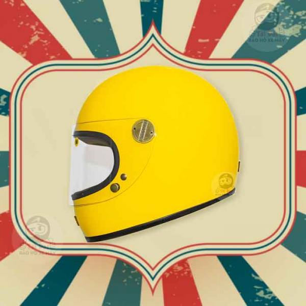 Bulldog Clasico 2 Fiberglass Yellow Helmet