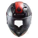 LS2 FF805 Thunder Sputnik Metal Red Helmet