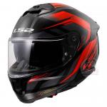 LS2 FF808 Stream II Fury Red Helmet - FF808 Dual Visor Helmet