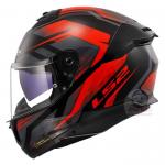 LS2 FF808 Stream II Fury Red Helmet - FF808 Dual Visor Helmet