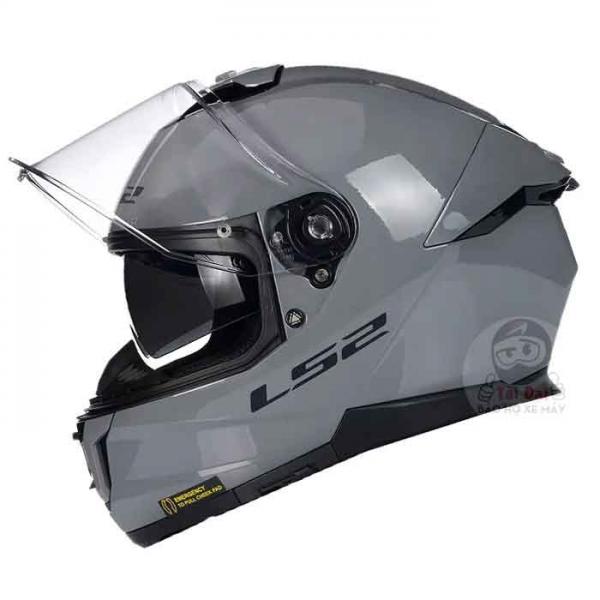 LS2 FF808 Stream II Nardo Grey Helmet - FF808 Dual Visor Helmet