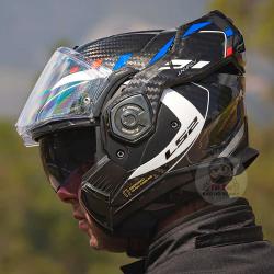 LS2 Advant X Carbon Future Blue Red FF901 Helmet