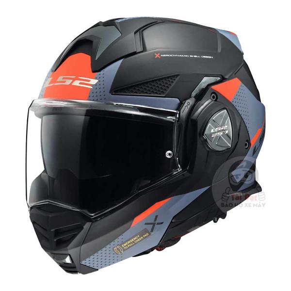 Mũ LS2 Advant X FF901 Oblivion cao cấp - Mũ lật hàm LS2 đi phượt touring moto