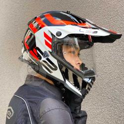 LS2 Pioneer Adventurer BW MX436 Helmet