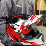 LS2 Pioneer Strike White Red MX436 Helmet