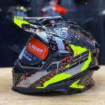 Mũ LS2 MX701 Carbon Extend Xanh Neon - Nón cào cào LS2 Carbon